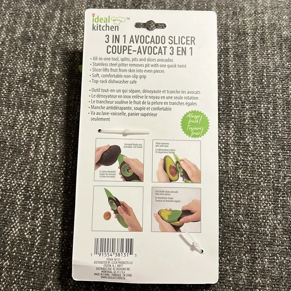 NWT 3-in-1 Green Avocado Slicer